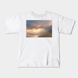 Heavenly Summer Sunset Sky Kids T-Shirt